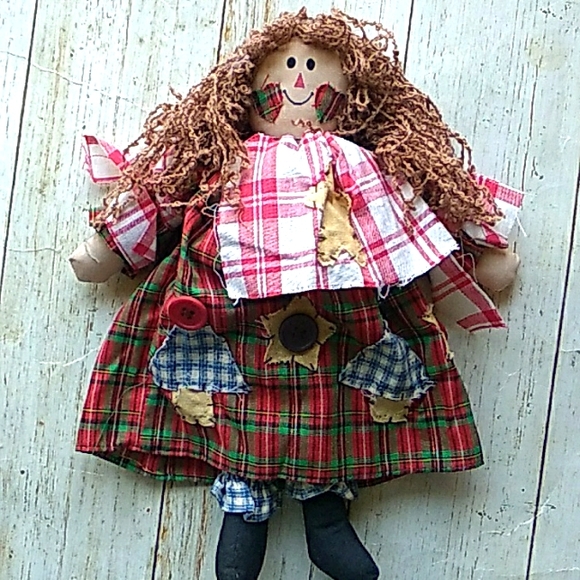Primitive Farmhouse Country Raggedy Ann Doll - Picture 2 of 7
